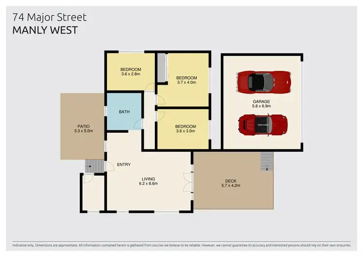 Floorplan of Homely house listing, 74 Major Street, Manly West QLD 4179