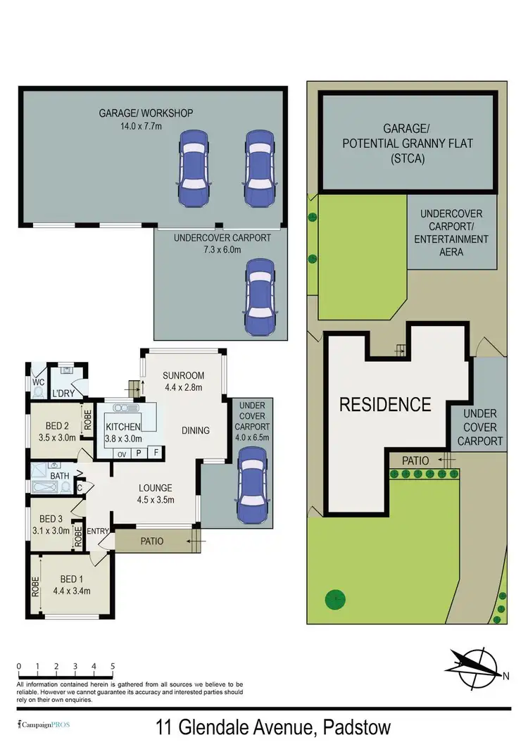 Floorplan of Homely house listing, 11 Glendale Avenue, Padstow NSW 2211