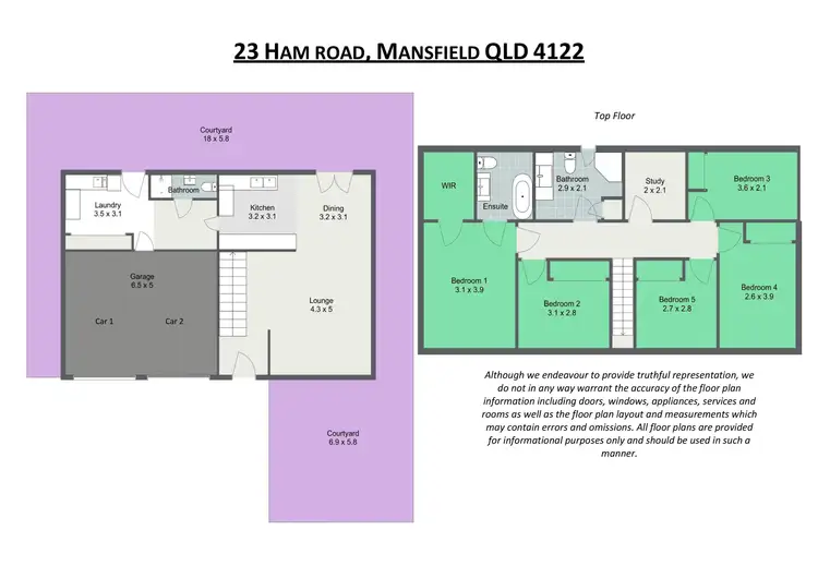 Floorplan of Homely house listing, 23 Ham Road, Mansfield QLD 4122