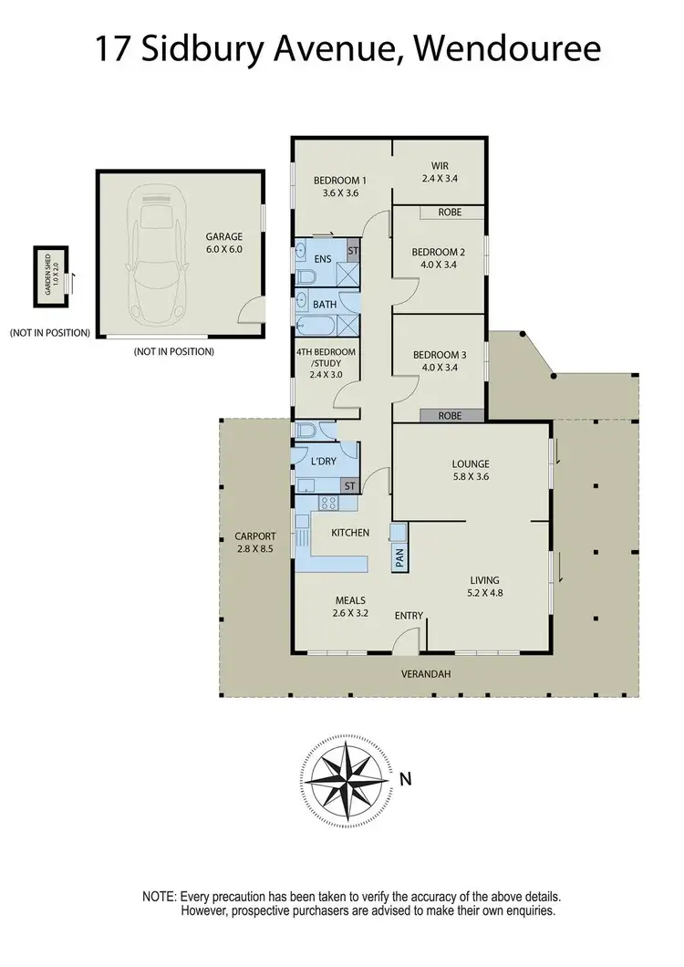 Floorplan of Homely house listing, 17 Sidbury Avenue, Wendouree VIC 3355