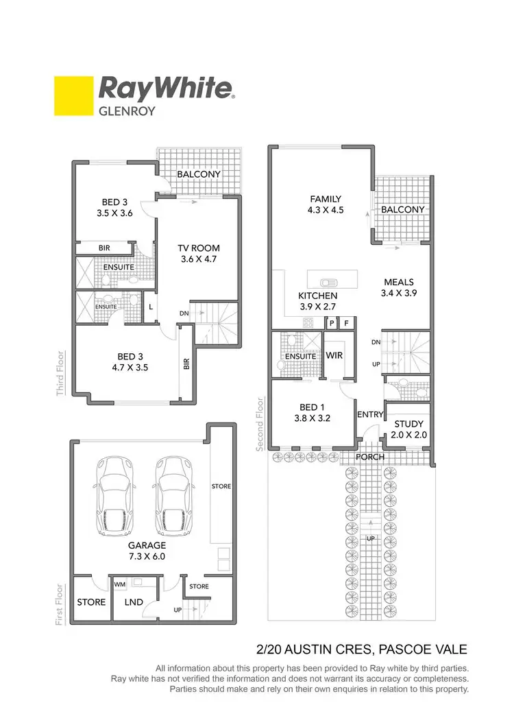Floorplan of Homely townhouse listing, 2/20 Austin Crescent, Pascoe Vale VIC 3044