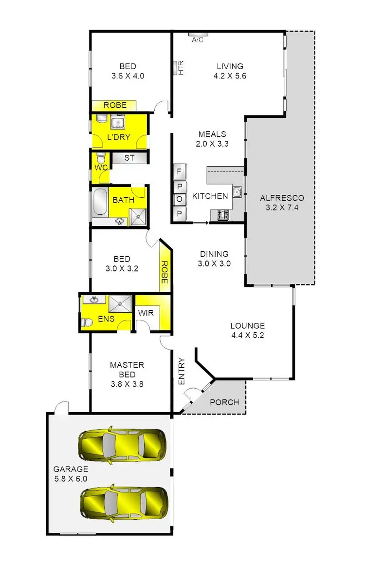 Floorplan of Homely house listing, 8 Kantara Crescent, Lara VIC 3212