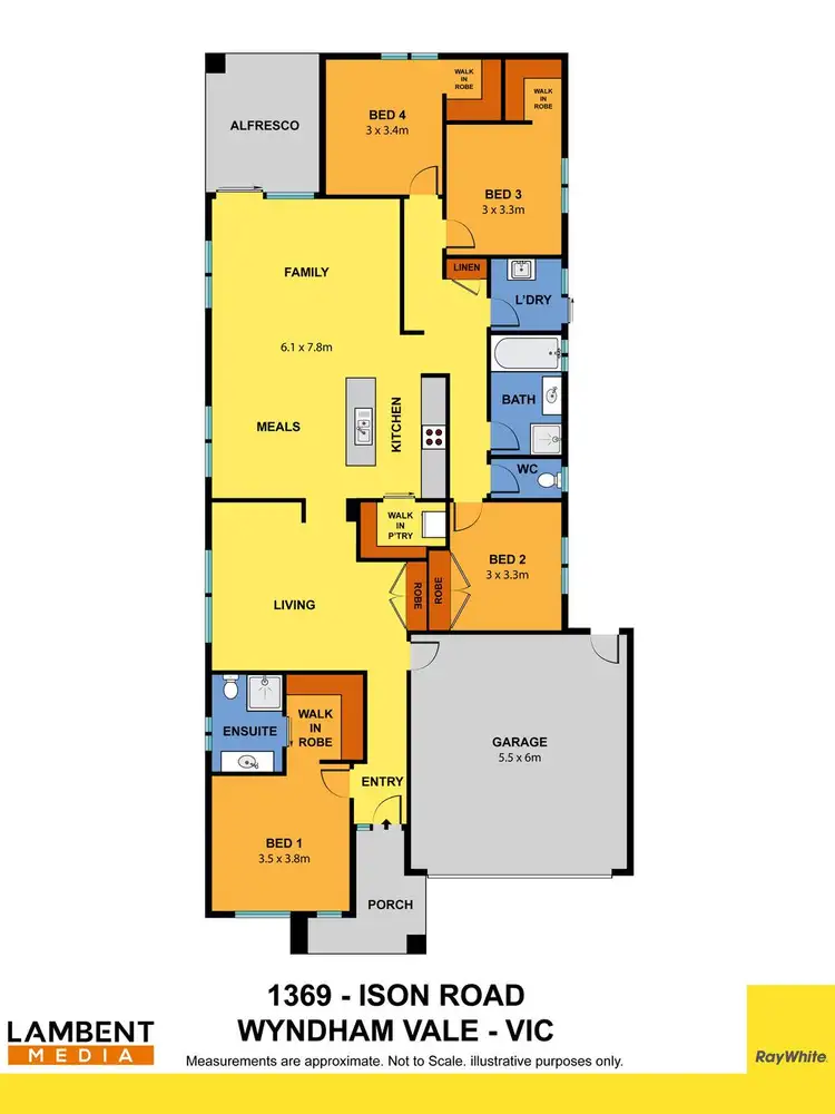 Floorplan of Homely house listing, 1369 Ison Road, Manor Lakes VIC 3024
