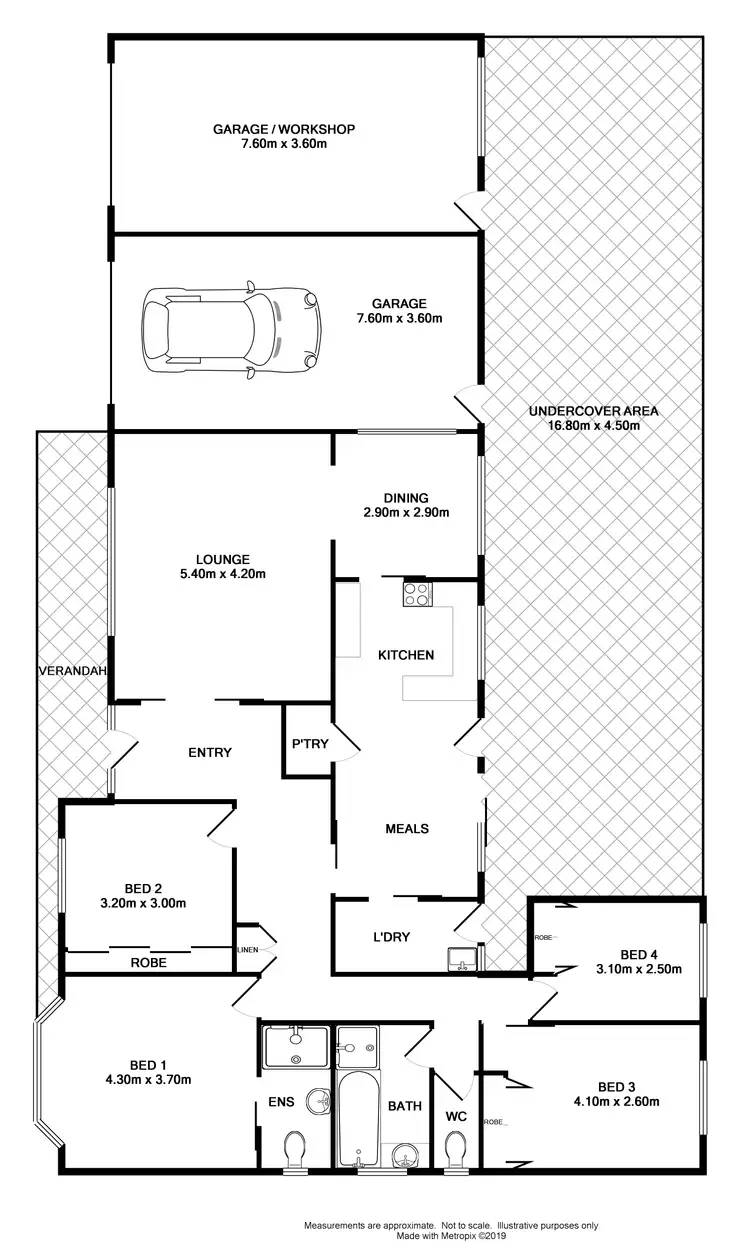 Floorplan of Homely house listing, 39 Pell Street, Howlong NSW 2643