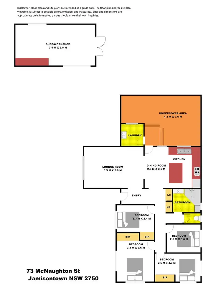 Floorplan of Homely house listing, 73 McNaughton Street, Jamisontown NSW 2750