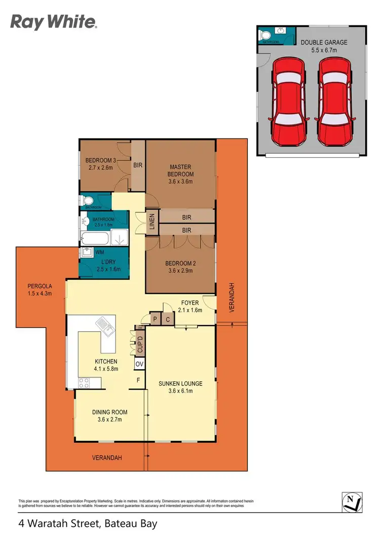 Floorplan of Homely house listing, 4 Waratah Street, Bateau Bay NSW 2261