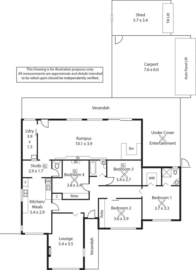 Floorplan of Homely house listing, 31 Milton Avenue, Fulham Gardens SA 5024