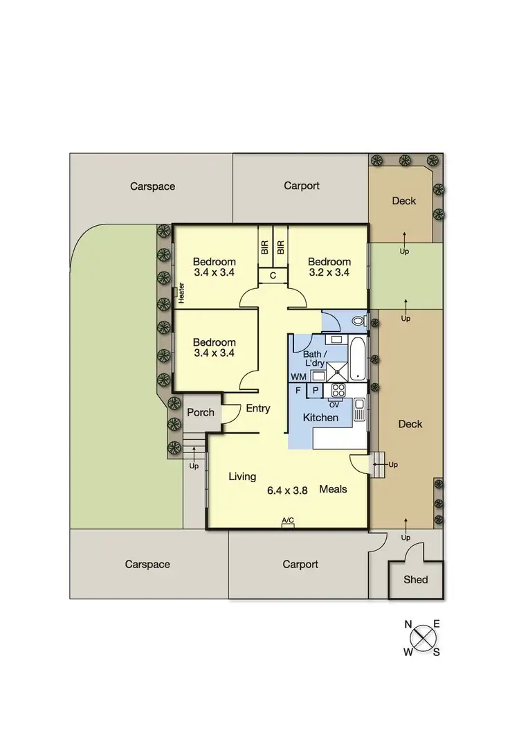 Floorplan of Homely unit listing, 2/19 Timmings Street, Chadstone VIC 3148