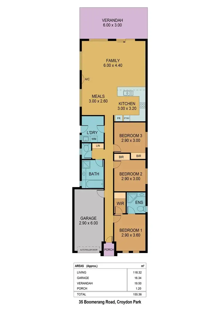 Floorplan of Homely house listing, 35 Boomerang Road, Croydon Park SA 5008