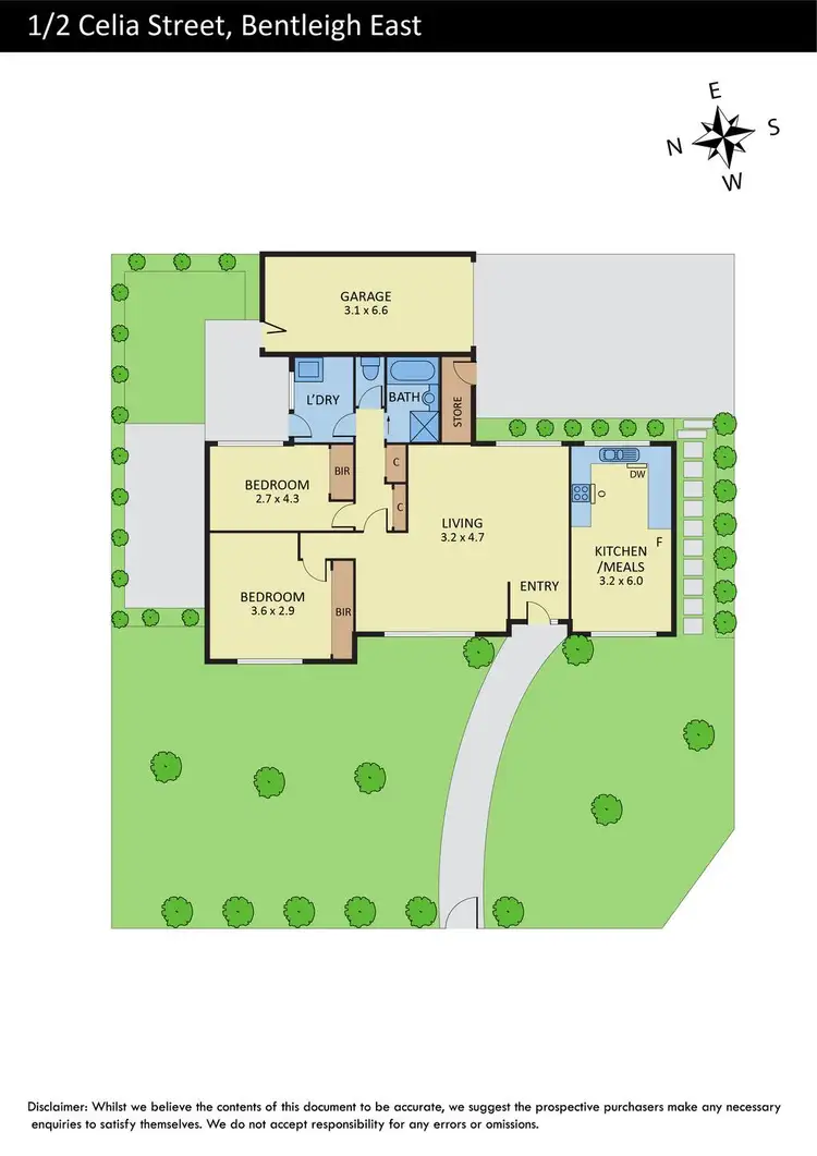 Floorplan of Homely unit listing, 1/2 Celia Street, Bentleigh East VIC 3165
