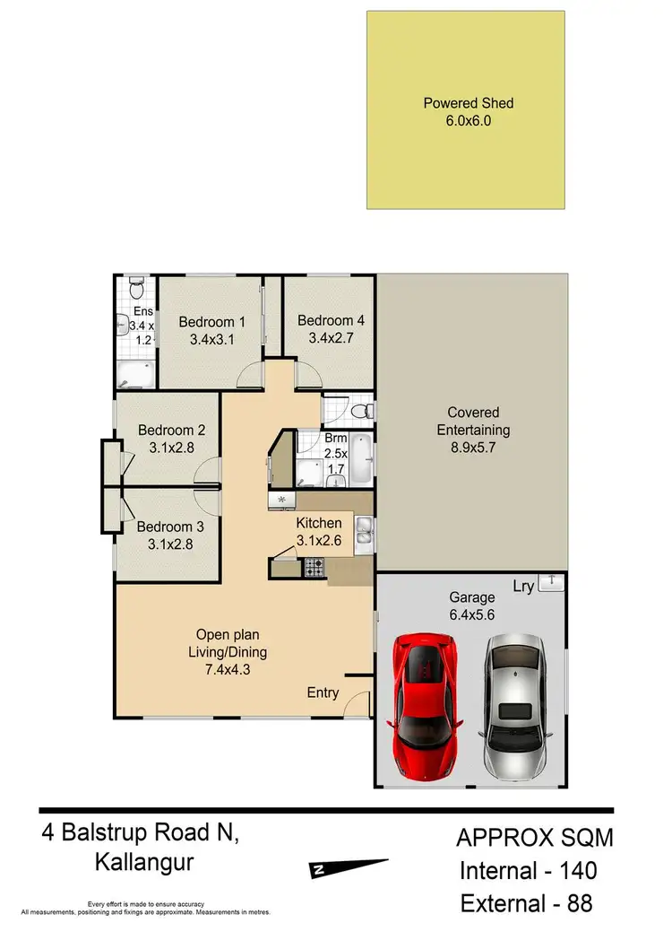Floorplan of Homely house listing, 4 Balstrup Rd North, Kallangur QLD 4503