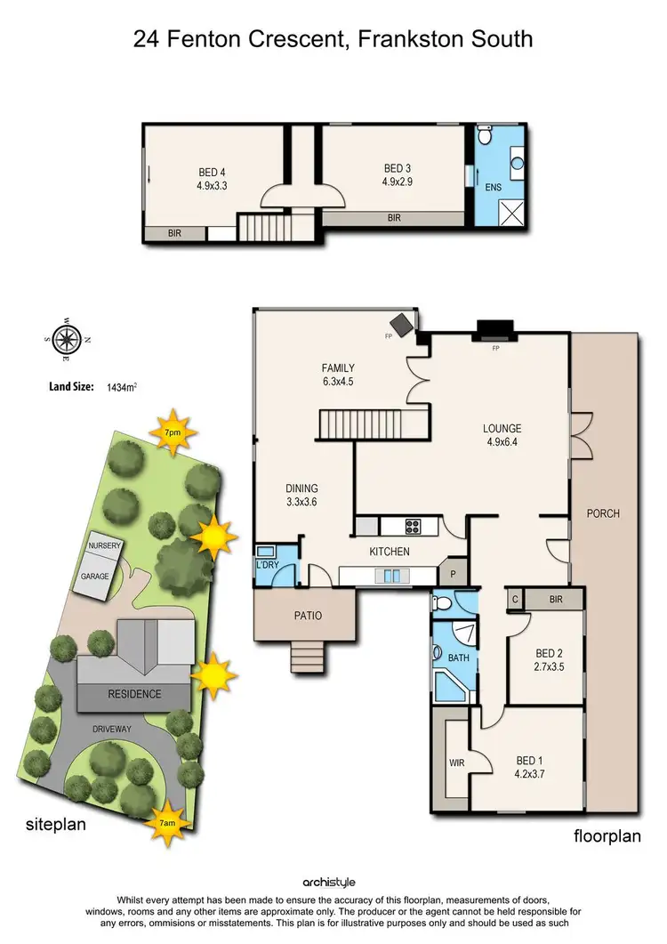 Floorplan of Homely house listing, 24 Fenton Crescent, Frankston South VIC 3199