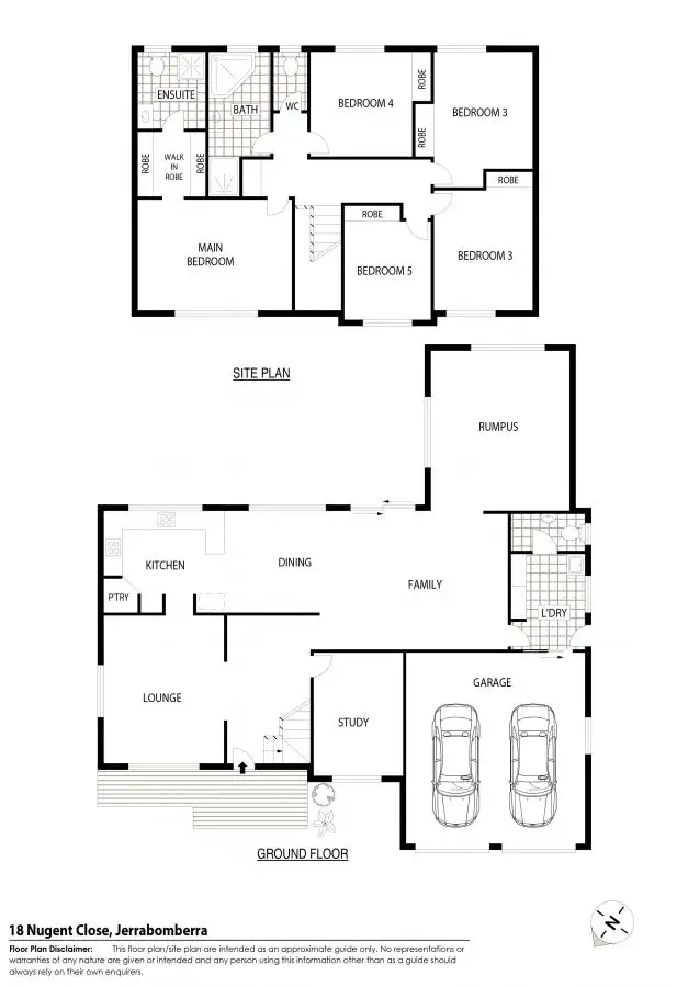 Floorplan of Homely house listing, 18 Nugent Close, Jerrabomberra NSW 2619
