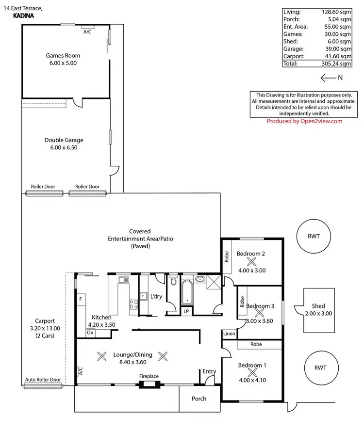 Floorplan of Homely house listing, 14 East Terrace, Kadina SA 5554