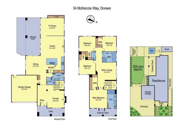 Floorplan of Homely house listing, 34 McKenzie Way, Doreen VIC 3754