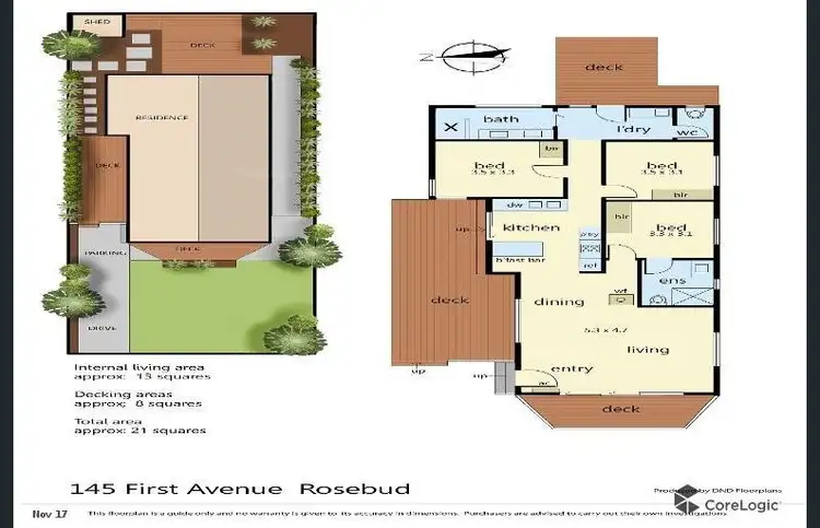 Floorplan of Homely house listing, 145 First Avenue, Rosebud VIC 3939