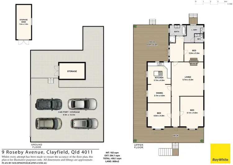 Floorplan of Homely house listing, 9 Roseby Avenue, Clayfield QLD 4011
