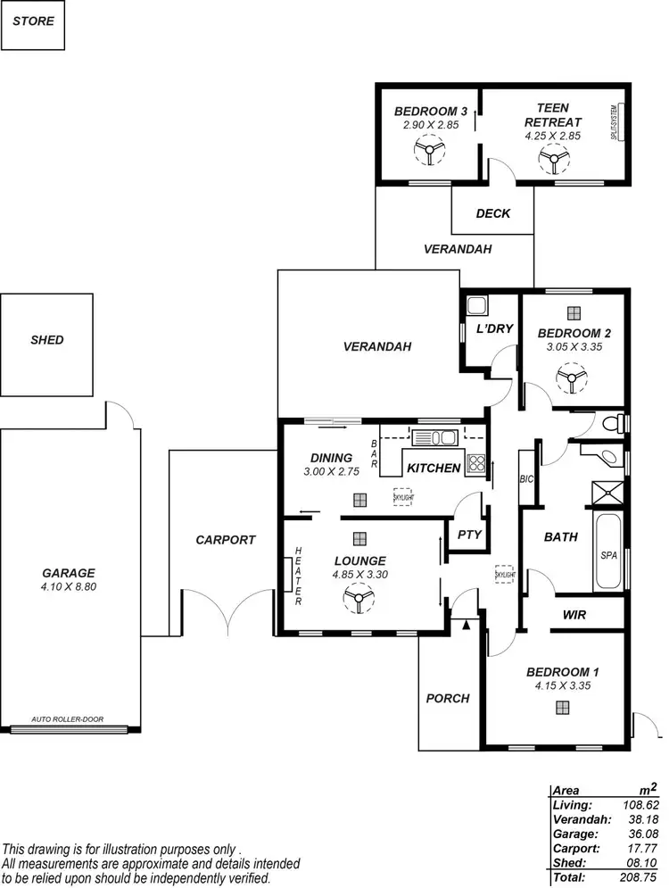 Floorplan of Homely house listing, 10 Gooranga Avenue, Salisbury North SA 5108