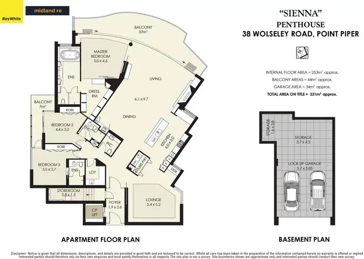 Floorplan of Homely apartment listing, 8/38 Wolseley Road, Point Piper NSW 2027