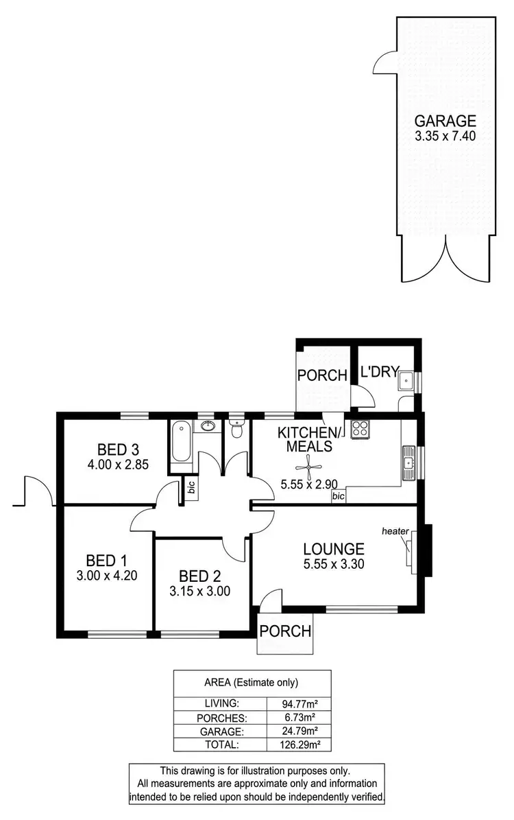 Floorplan of Homely house listing, 6 Market Street, Marion SA 5043