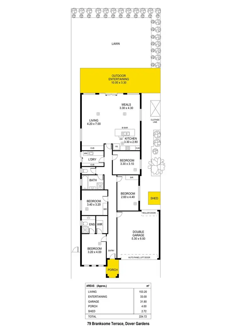 Floorplan of Homely house listing, 79 Branksome Terrace, Dover Gardens SA 5048
