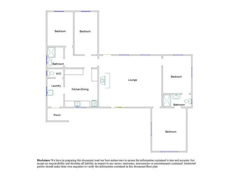 Floorplan of Homely house listing, 208 Victoria Parade, Bordertown SA 5268