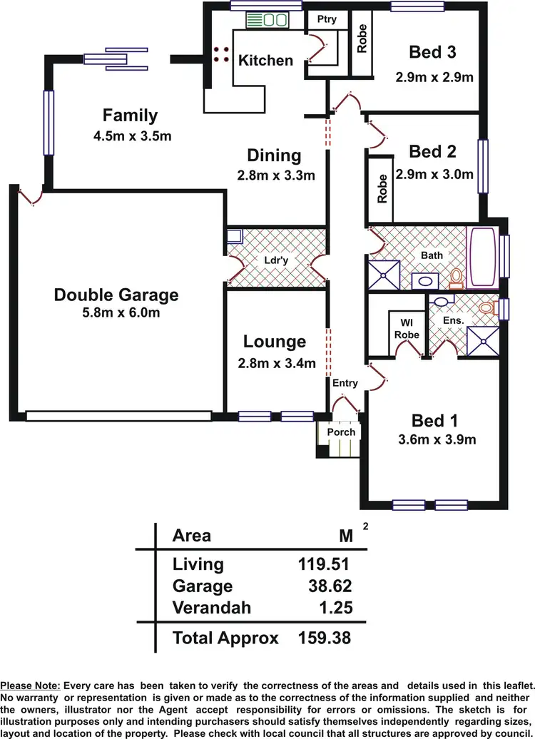 Floorplan of Homely house listing, 41 Clare Mews, Munno Para West SA 5115