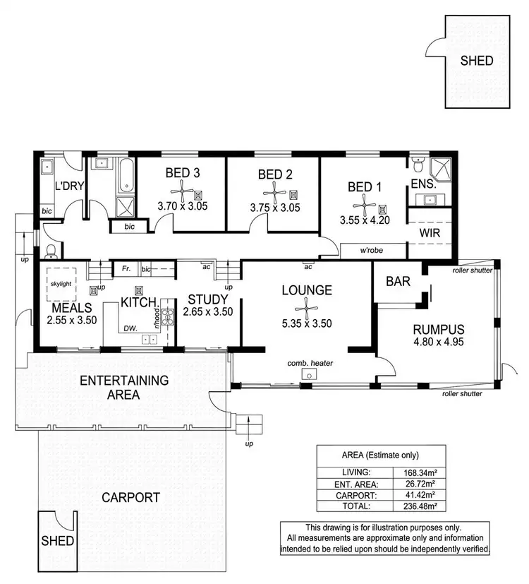 Floorplan of Homely house listing, 21 Karoona Crescent, Seacombe Heights SA 5047