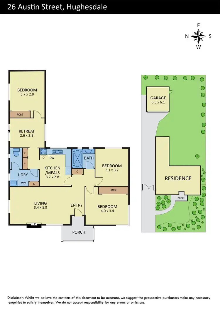 Floorplan of Homely house listing, 26 Austin Street, Hughesdale VIC 3166