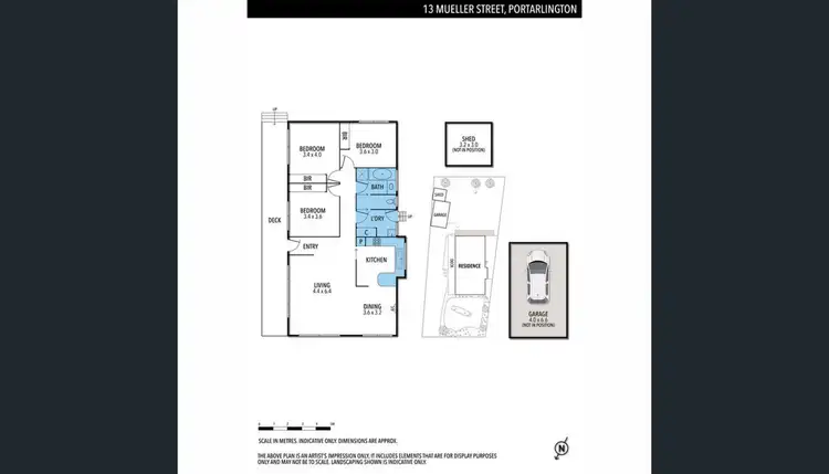 Floorplan of Homely house listing, 13 Mueller Street, Portarlington VIC 3223