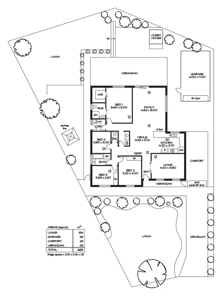 Floorplan of Homely house listing, 21 Niemeyer Crescent, St Agnes SA 5097