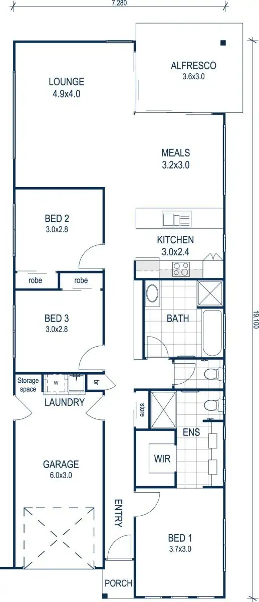 Floorplan of Homely house listing, 10 Yellow Fin Circuit, Mountain Creek QLD 4557