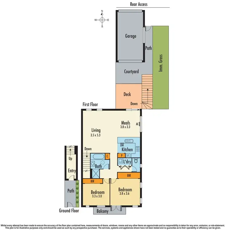 Floorplan of Homely unit listing, 5 Keneally Street, Dandenong VIC 3175