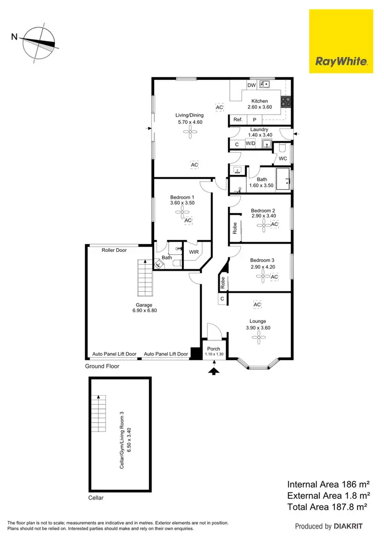 Floorplan of Homely house listing, 1 Short Street, Hove SA 5048