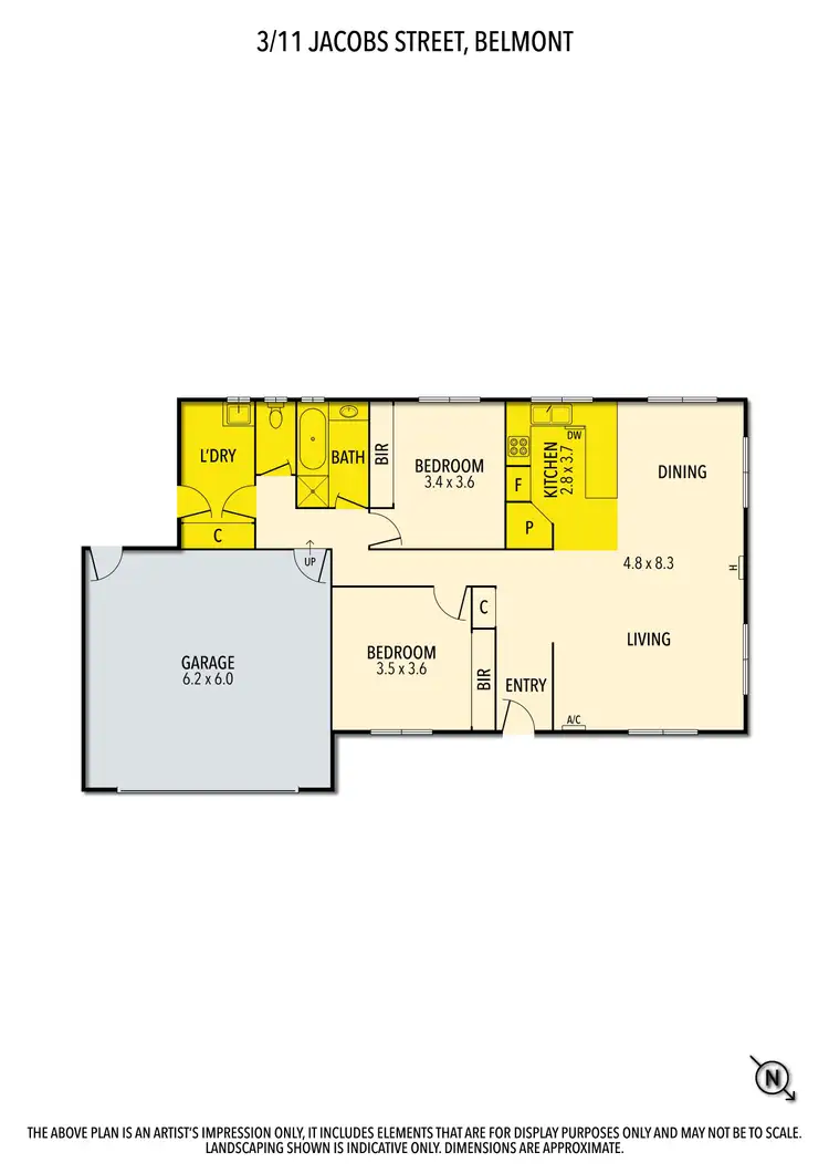 Floorplan of Homely unit listing, 3/11 Jacobs Street, Belmont VIC 3216