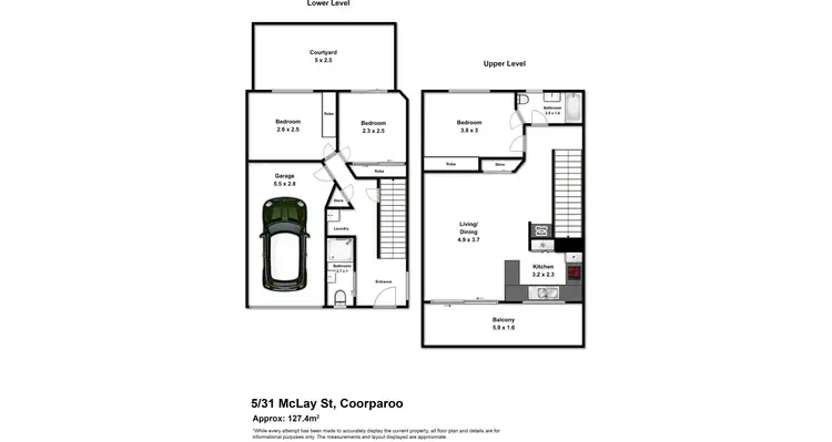 Floorplan of Homely townhouse listing, 5/31 McLay Street, Coorparoo QLD 4151