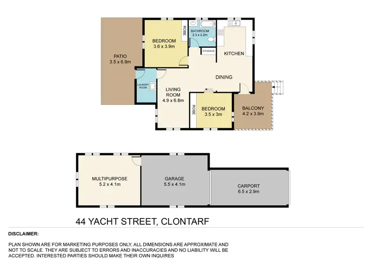 Floorplan of Homely house listing, 44 Yacht Street, Clontarf QLD 4019