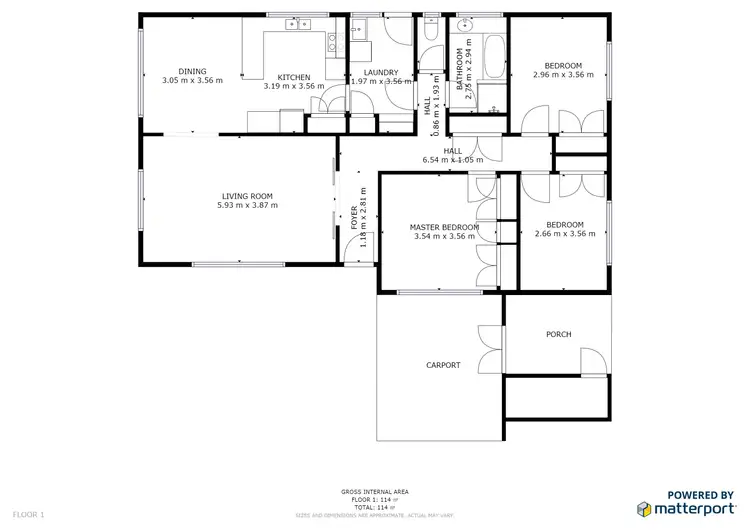 Floorplan of Homely house listing, 19 Byrnes Street, Swan Hill VIC 3585