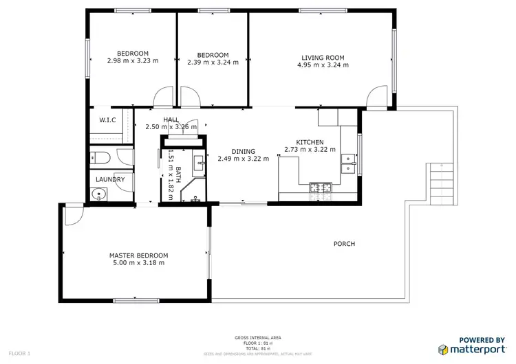 Floorplan of Homely house listing, 15 Bell Street, Nyah VIC 3594
