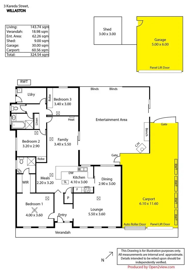 Floorplan of Homely house listing, 3 Kareda Street, Willaston SA 5118