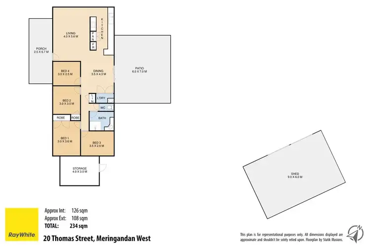 Floorplan of Homely house listing, 20 Thomas Street, Meringandan West QLD 4352