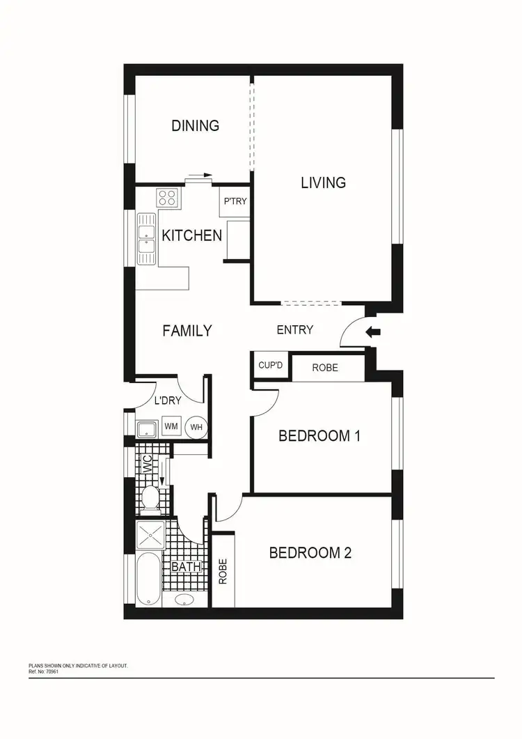 Floorplan of Homely townhouse listing, 6/8 Walhallow Street, Hawker ACT 2614