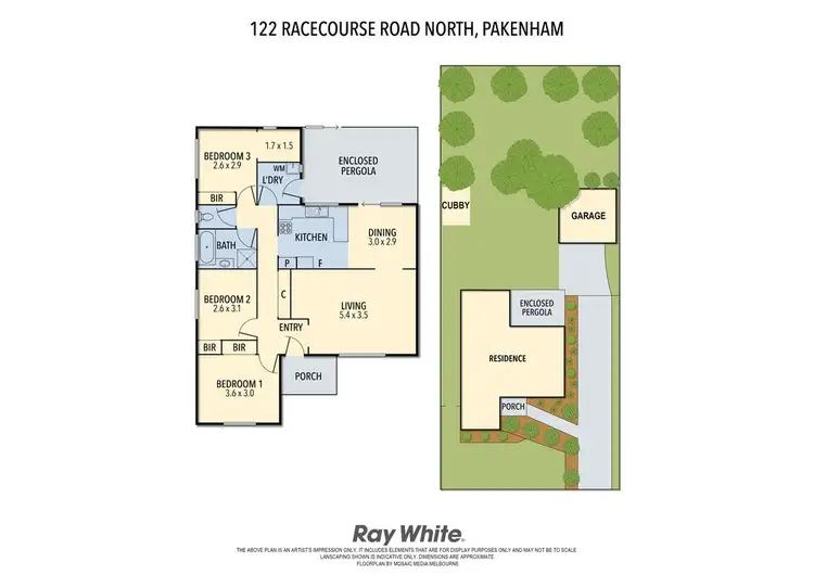 Floorplan of Homely house listing, 122 Racecourse Road North, Pakenham VIC 3810