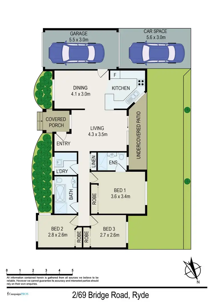 Floorplan of Homely villa listing, 2/69-71 Bridge Road, Ryde NSW 2112