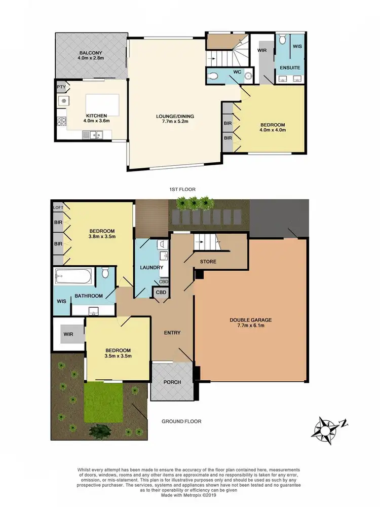 Floorplan of Homely townhouse listing, 2/83 Wyuna Avenue, Aspendale VIC 3195