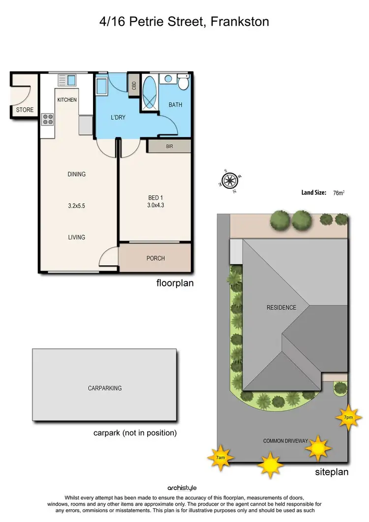 Floorplan of Homely unit listing, 4/16 Petrie Street, Frankston VIC 3199