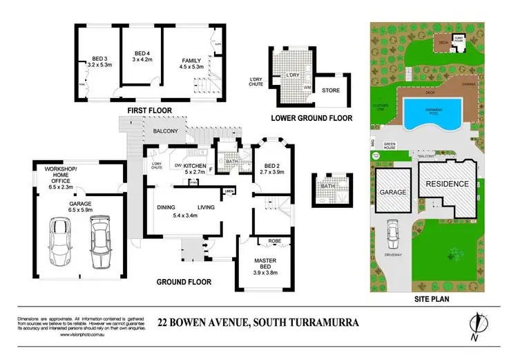 Floorplan of Homely house listing, 22 Bowen Avenue, Turramurra NSW 2074