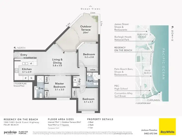 Floorplan of Homely apartment listing, 108/1483 Gold Coast Highway, Palm Beach QLD 4221