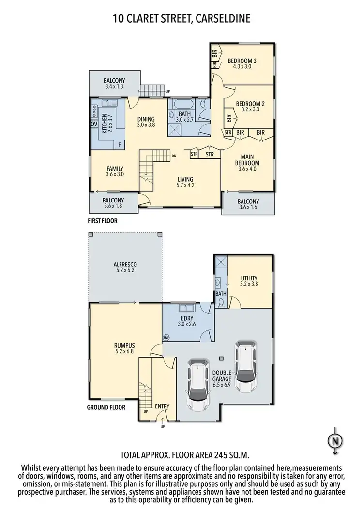Floorplan of Homely house listing, 10 Claret Street, Carseldine QLD 4034