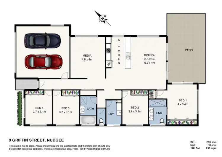 Floorplan of Homely house listing, 9 GRIFFIN Place, Nudgee QLD 4014